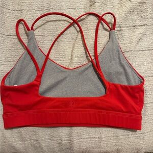 Born Primitive Red and Gray Sports Bra